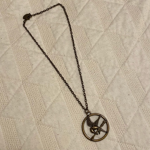 Hunger Games Mockingjay Pin Necklace - Picture 2 of 5